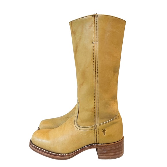 Frye Banana Yellow Leather Campus Boot - Picture 14 of 14